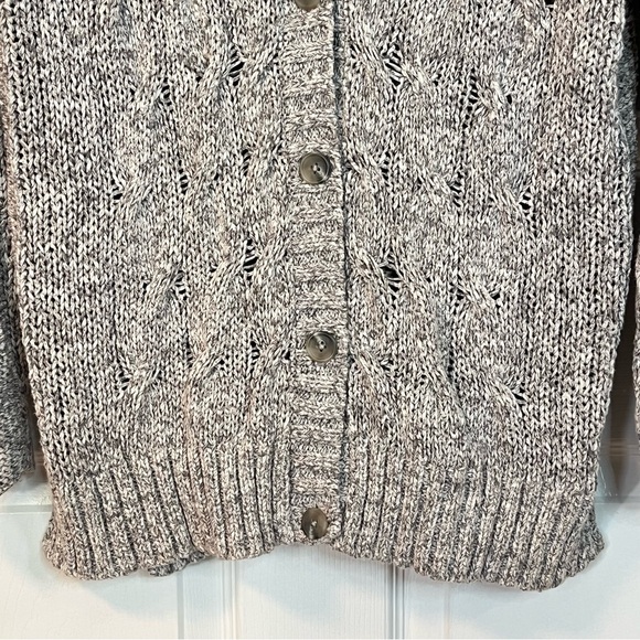 Vince Gray Cable Knit Cardigan - Picture 7 of 13